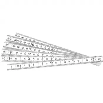 Skládací metr PVC BRÜDER MANNESMANN 2 m, 10 segmentů, EG třída III 810-PVC-2M