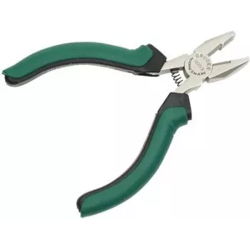 Kombinované kleště BRÜDER MANNESMANN GREEN LINE pro elektroniku 125 mm, nástrojová ocel, zelená/stříbrná/černá M 1070-3