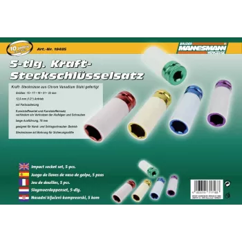Sada nástrčných klíčů pro rázový utahovák Brüder Mannesmann 1/2