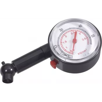 Tužkový měřič tlaku v pneumatikách Brüder Mannesmann 054T, 0,5-3,5 bar / 7-50 psi, analogový, kovové pouzdro, klip do kapsy