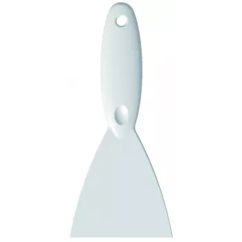 Haug Bürsten Kitchen Spatula 110 mm Stainless Steel with White Handle (8923)