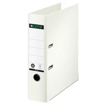 Pořadač 180° LEITZ A4 80 mm bílý s celopapírovým potahem 1007-00-01