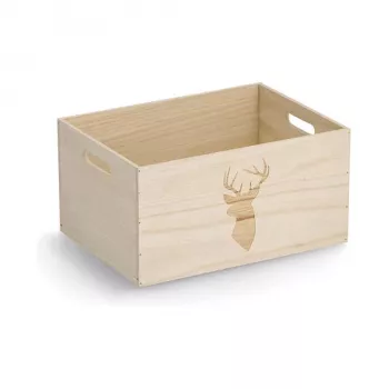 Úložná krabice Zeller Hirsch přírodní 35 x 25 x 18 cm 15222