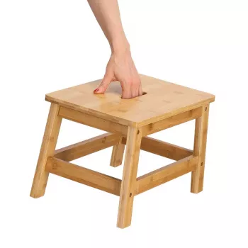 Zeller Bamboo Bench 38.5 x 26 x 25 cm Natural 18983