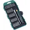 Precizní sada bitů BRÜDER MANNESMANN, 36dílná, 4mm šestihranný pohon, plochý, Phillips, Torx, inbus, Pentalobe, Tri-Wing, Spanner, čtyřhranný, Pozidriv, s dvousložkovou rukojetí 29890