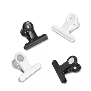 Magnetické klipy Zeller černé kovové 4,0 x 1 sada (11264)