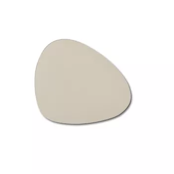 Sada podtácků Zeller 27057, 6 ks, umělá kůže, 12 x 10 cm, béžová