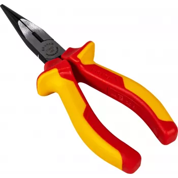 Kleště s dlouhými čelistmi BRÜDER MANNESMANN VDE 160 mm, izolované 1000V, pro práci na živých částech, červená/žlutá 10603