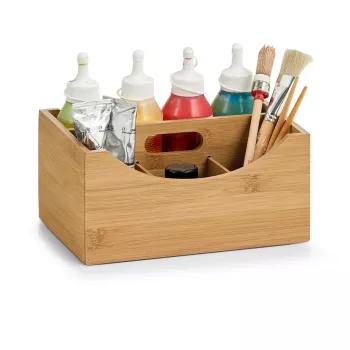 Úložná krabice Zeller přírodní 25 x 18 x 12 cm bambus 13336