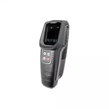 Multifunkční detektor Brüder Mannesmann M99945 pro dřevo, kov, vodiče pod napětím a teplotu, černý