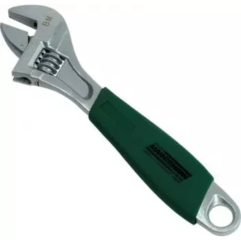 Brüder Mannesmann M19871 Adjustable Wrench 250 mm, Chrome Vanadium, DIN 3117, 30 mm Jaw Capacity