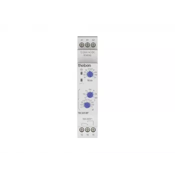 Theben TM 345 MF Electronic Time Relay, 10 Operating Modes, 12-240 V AC/DC, 16 A, DIN Rail 3450733