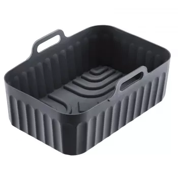 WESTMARK Air Fryer Baking Mold Line 22022270 Silicone Oval 21.5 x 13.5 cm Black