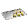 APS CLASSIC obdélníkový servírovací podnos 530x325 mm stříbrný niklovaný vysoký lesk pochromovaný s linkami