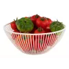 APS SVART Round Bread and Fruit Basket, 200 mm, White Metal 30426