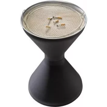 Stojací popelník APS DIABOLO 574 z pozinkované oceli, výška 60 cm, průměr 40 cm, 1,5 kg písku součástí