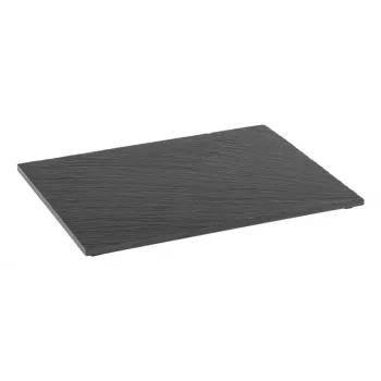 Talíř z přírodní břidlice APS VALO, 325 x 265 mm, antracit, tloušťka 6-9 mm, nožičky chránící nábytek, 1 ks 1003