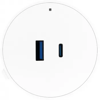 USB adaptér Schwaiger pro modulární napájecí lištu, bílý (MSPW0310)