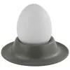 Sada 4 stojánků na vejce APS EGGY, melamin, šedá, průměr 85 mm, vhodné do myčky 85296