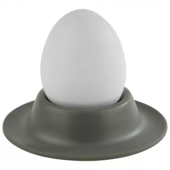 Sada 4 stojánků na vejce APS EGGY, melamin, šedá, průměr 85 mm, vhodné do myčky 85296