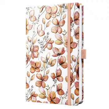 Zápisník SIGEL Jolie Clover Blush A5, linkovaný, hardcover, 174 stran, meruňková/korálová/červená JN363