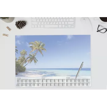 Podložka na stůl Sigel H6470 papír Palm Beach 59,5 x 41 cm 2026-2028 30 listů