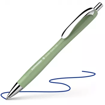 Kuličkové pero Schneider Slider Rave XB, modrá náplň, zelené tělo 50-132544