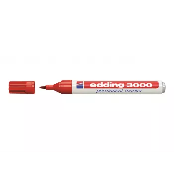 Edding 3000 sada permanentních fixů 4-3000-4-1999, černá/červená/modrá/zelená, voděodolná 79628