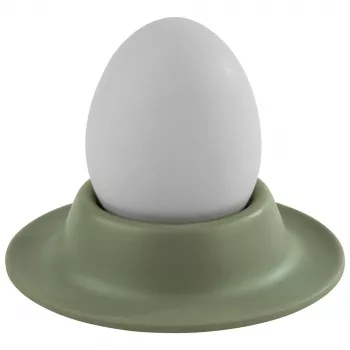 Sada 4 stojánků na vejce APS EGGY, zelený melamin, průměr 85 mm, do myčky 85295