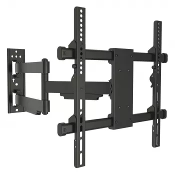 E+P Full-Motion Wall Mount for 32-65 inch TVs, VESA up to 400x400, Swivel, Tilt, Black 0005625444