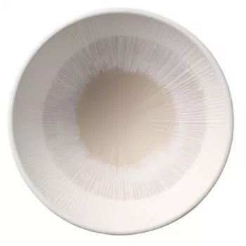 Kulatá servírovací mísa APS BLUSH, 190 mm, béžový melamin, stohovatelná, do myčky, tepelně odolná (1 ks) 85509
