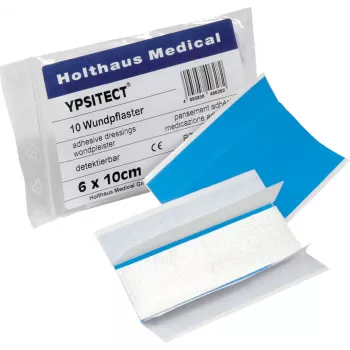 Holthaus Medical YPSITECT Blue Elastic Plaster 6 x 10 cm, 10 Pieces 40628