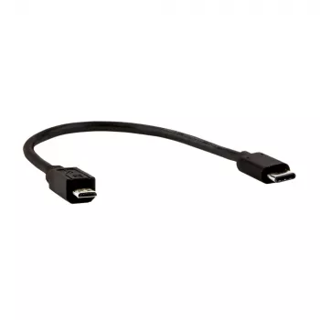 E+P CC 324/02 USB 3.1 Cable, 0.2 m, USB-C to Micro-B, Black 0000853270