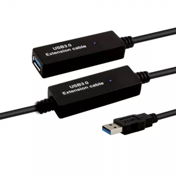 E+P USB 3.0 Active Extension Cable 10m Black CC380/10 874110