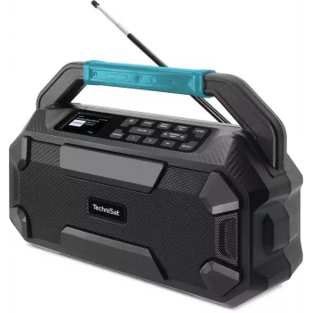 TechniSat VIOLA 231 OD DAB+ & FM stavební rádio s Bluetooth, odolné proti stříkající vodě IPX4, černé