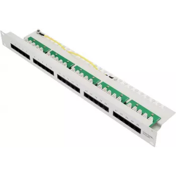 BULLITT CAT 3 ISDN Patch Panel, 25-Port RJ45 8P4C, Unshielded, 19 inch 1U, Black