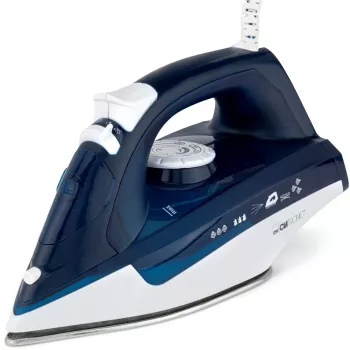 Napařovací žehlička Clatronic DB 3704, nerezová žehlicí plocha, modrá/bílá, 2200 W 263856