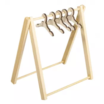 Rayher Gnome Mini Clothes Rack, Natural, 1 Set 46814505