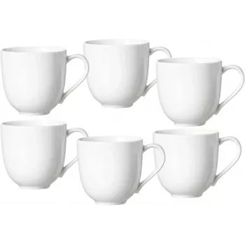 Sada kávových hrnků Ritzenhoff & Breker Skagen bílý porcelán 440 ml, 6 ks 317329