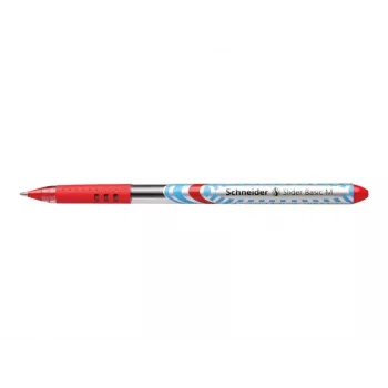 Kuličkové pero SCHNEIDER KS Slider M, červené, 1,0 mm, balení 10 ks 151102