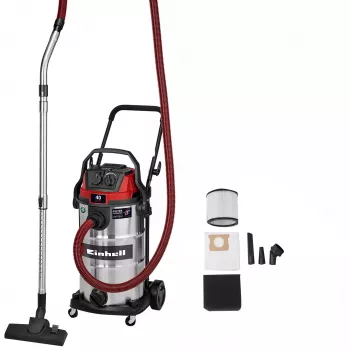 Vysavač na mokré a suché vysávání Einhell TE-VC 4090 SACL, 40 l, nerez, třída prachu L 2347445