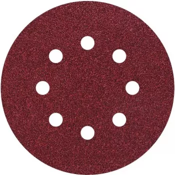 Excentrické brusné kotouče Wolfcraft 2251100, 125 mm, zrnitost 120, suchý zip, odsávání 8 otvory, 25 ks