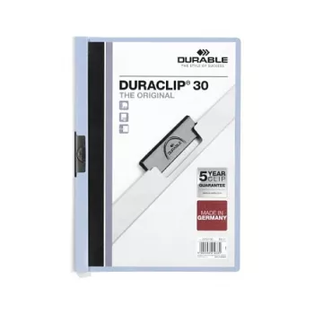 Klempířská složka DURABLE Duraclip 2200-06 A4, polypropylen, modrá