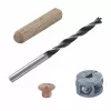 Sada bukových hmoždinek Wolfcraft 2916000 6 mm, 50 drážkovaných hmoždinek + 4 ocelové značkovače hmoždinek