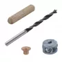 Sada bukových hmoždinek Wolfcraft 2916000 6 mm, 50 drážkovaných hmoždinek + 4 ocelové značkovače hmoždinek