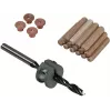 Wolfcraft 8 mm Sada bukových kolíků s vrtákem, hloubkovým dorazem a značkami (50 kolíků, 56 dílů) 2917000