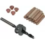 Wolfcraft 8 mm Sada bukových kolíků s vrtákem, hloubkovým dorazem a značkami (50 kolíků, 56 dílů) 2917000