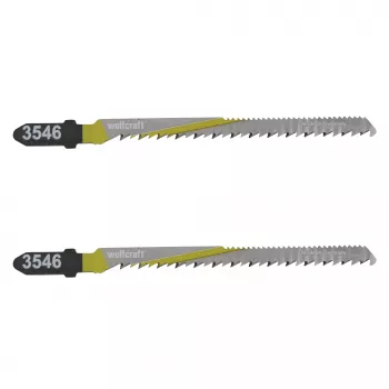 Wolfcraft 3546000 T 101 B pilové listy pro přímočarou pilu, T-stopka, HCS, 100 mm, balení 2 ks