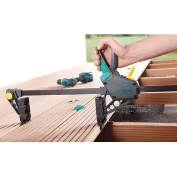 Wolfcraft 6985000 šroubová svěrka s upínací šířkou 450 mm a upínací silou 120 kg