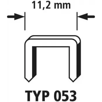 Široké sponky Wolfcraft 2000 2000 ks 7026000 rozměry (š x v) 11,2 mm x 6 mm